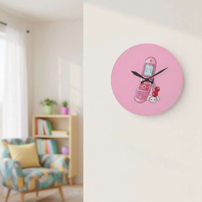 Cellphone Round Clock (Creator Uploaded)