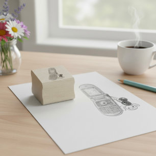 Cellphone Rubber Stamp