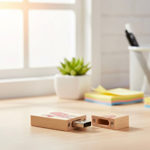 Cellphone Wood Flash Drive