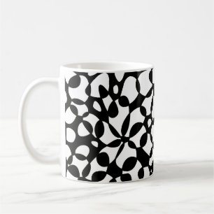 Cells Abstraction Black White Coffee Mug