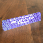 Cells Science Teacher   Desk Name Plate<br><div class="desc">Add a name to this fun science teacher's badge with a background of cells magnified by a microscope.</div>