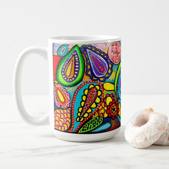 Cellular Art coffee mug (With Donut)