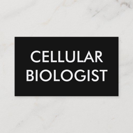 Customizable cellular biologist business card templates