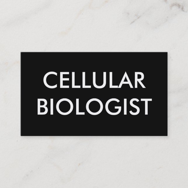cellular biologist business card (Front)