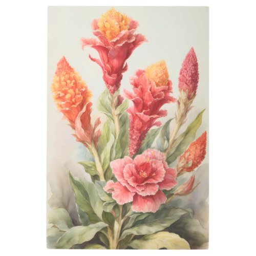 Celosia Metal Print