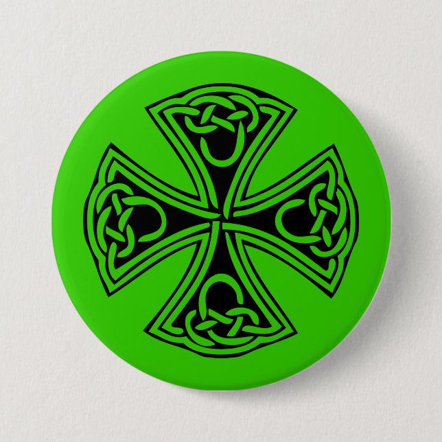 celt_cross pinback button (Front)
