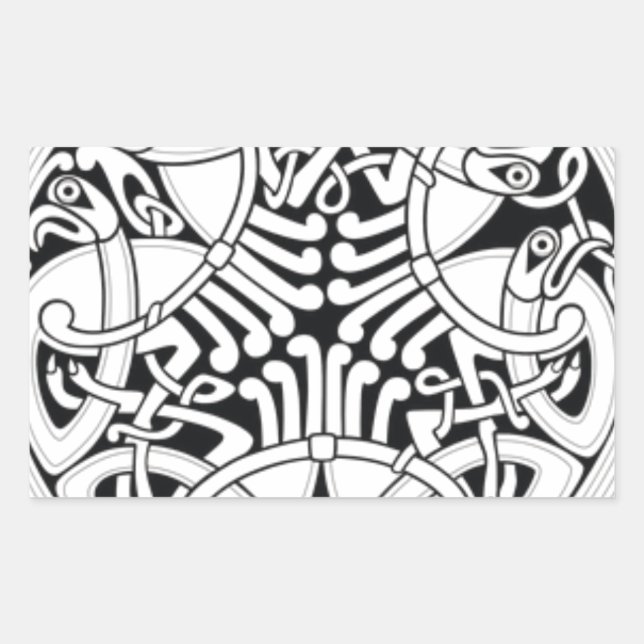 celtic-42345__340 (1)Celtic Knotwork Rectangular Sticker (Front)
