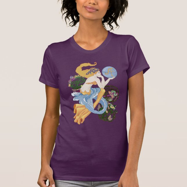 Celtic "A"for Aquarius Mermaid T-Shirt (Front)