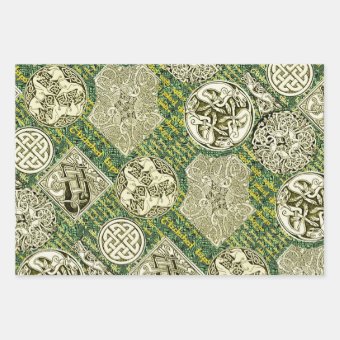 Celtic All The Way Sampler Wrapping Paper Sheets | Zazzle