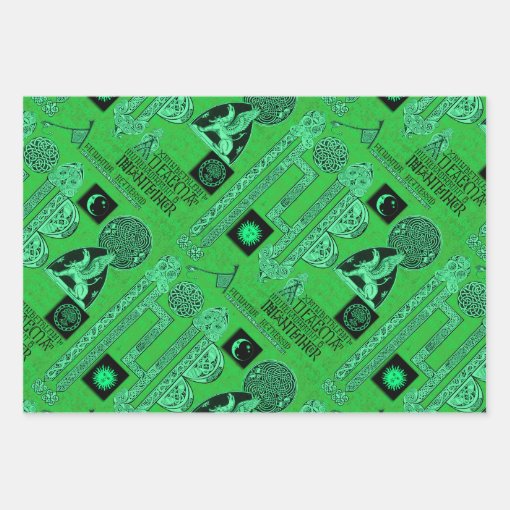 Celtic All The Way Sampler Wrapping Paper Sheets | Zazzle