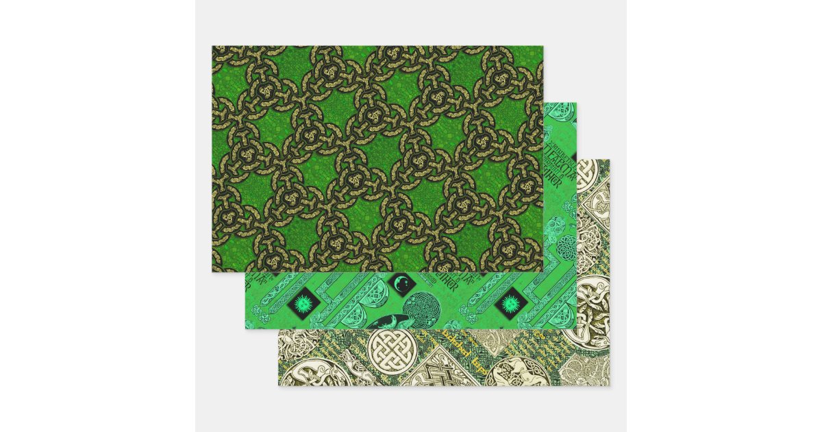 Celtic All The Way Sampler Wrapping Paper Sheets | Zazzle