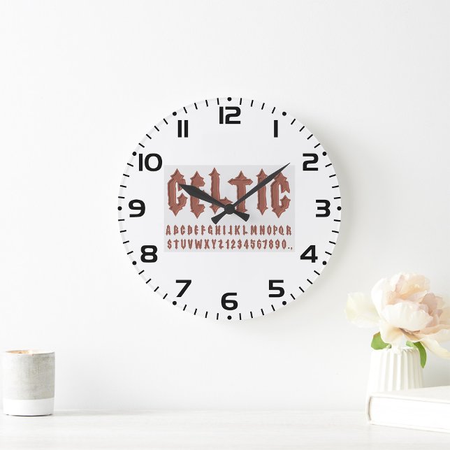 Celtic Alphabet Font Large Clock (Creator Uploaded)