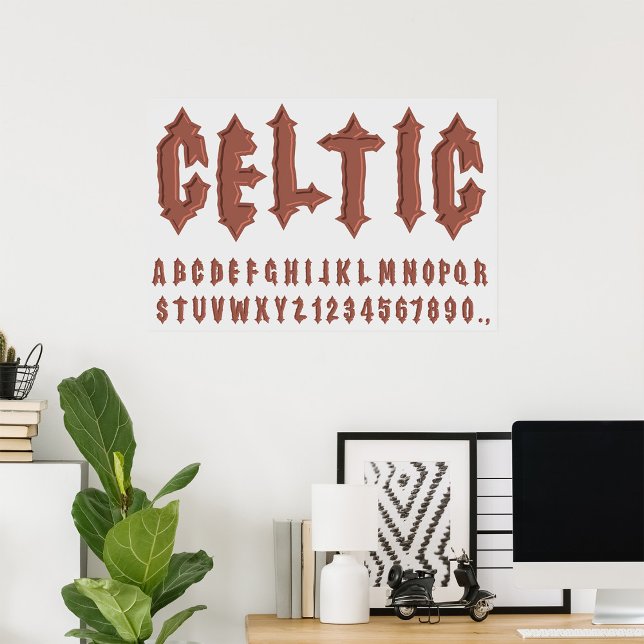 Celtic Alphabet Font Poster (Creator Uploaded)