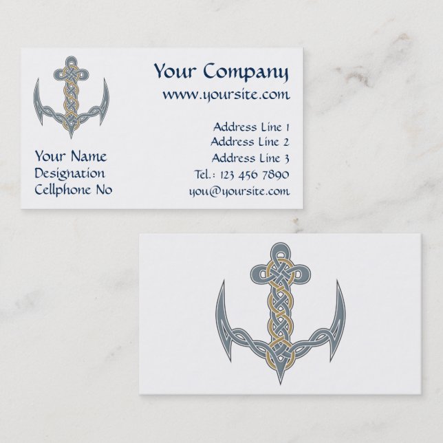 Celtic Anchor 1 Business Card (Front/Back)