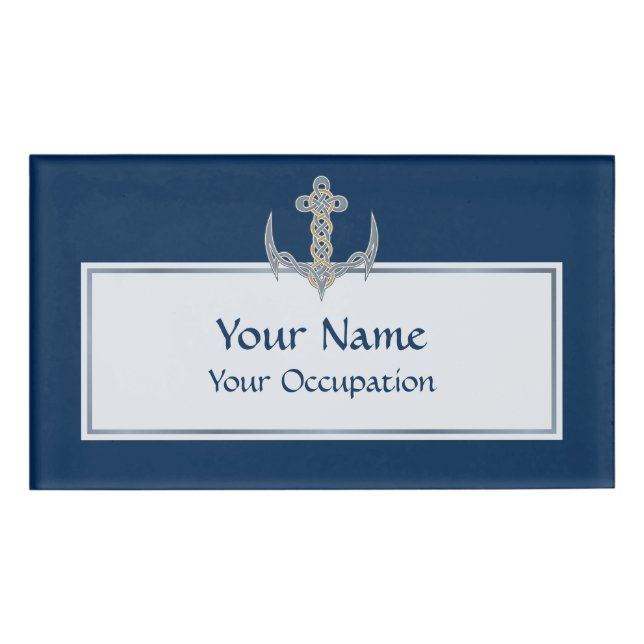 Celtic Anchor 1 Name Tag (Front)