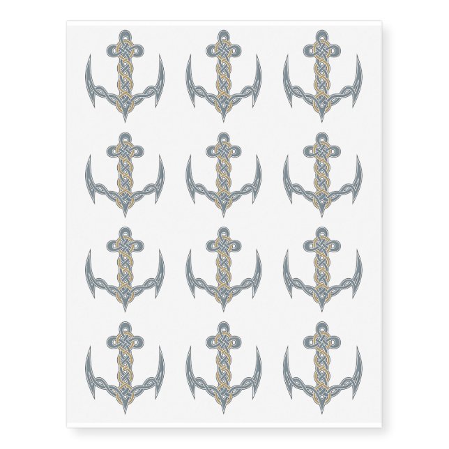 Celtic Anchor 1 Temporary Tattoos (Front)