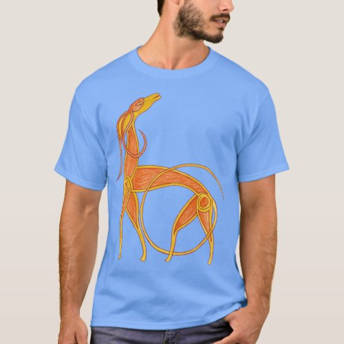 Celtic Anglo Saxon Greyhound Hound Lurcher Dog  T_Shirt