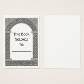 Celtic Archway bookplate (Front & Back)
