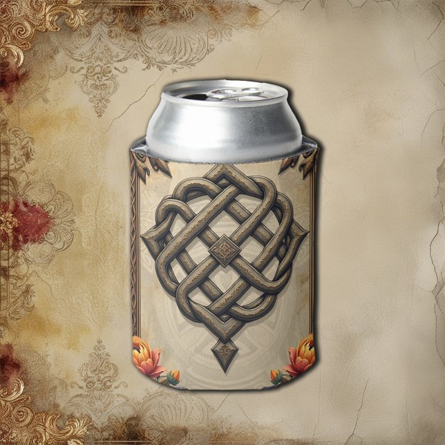 Celtic art and floral splendor in warm tones.  can cooler (Creator Uploaded)