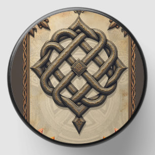Celtic art and floral splendor in warm tones. mini candle favors