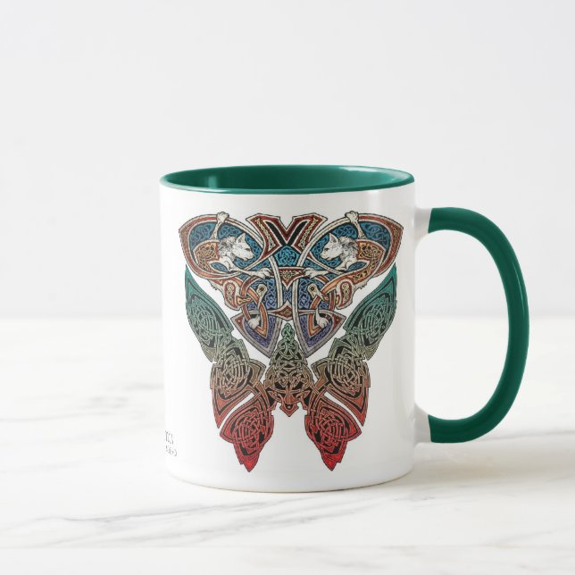 Celtic Art Cats Mug (Right)