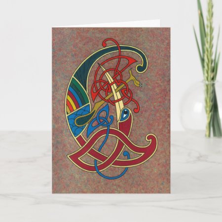 Celtic Art Design Greetings Card