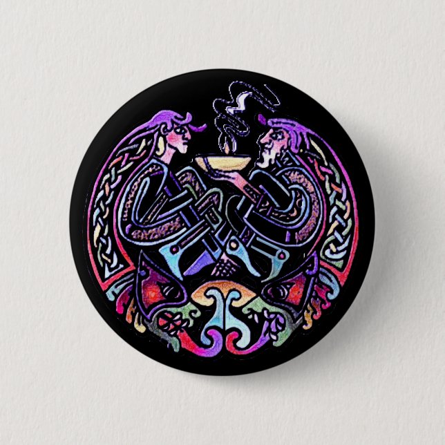 Celtic Art Design Pinback Button (Front)