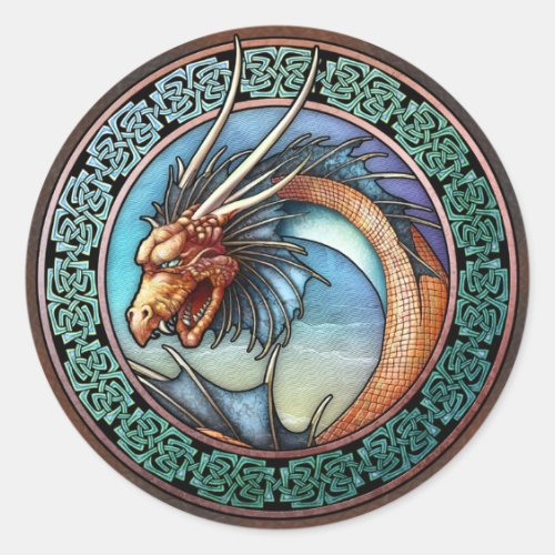 Celtic Art Dragon Stickers