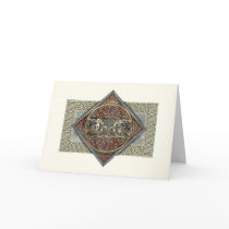 Celtic Art Gryphons Greeting Card