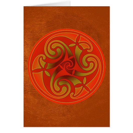 Celtic Art Spiral Design Cards (Front)