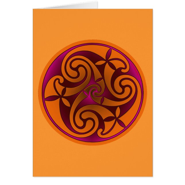Celtic Art Spiral Design Cards (Front)