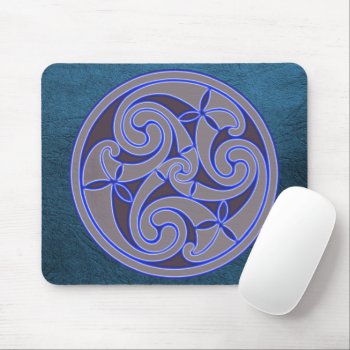 Celtic Art Spiral Design Mouse Mat by Keltwind at Zazzle