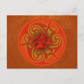 Celtic Art Spiral Design Postcard by Keltwind at Zazzle