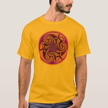 Celtic Art Spiral Design T-shirt by Keltwind at Zazzle