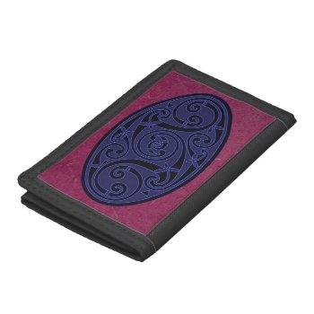 Celtic Art Spiral Design Trifold Wallet by Keltwind at Zazzle