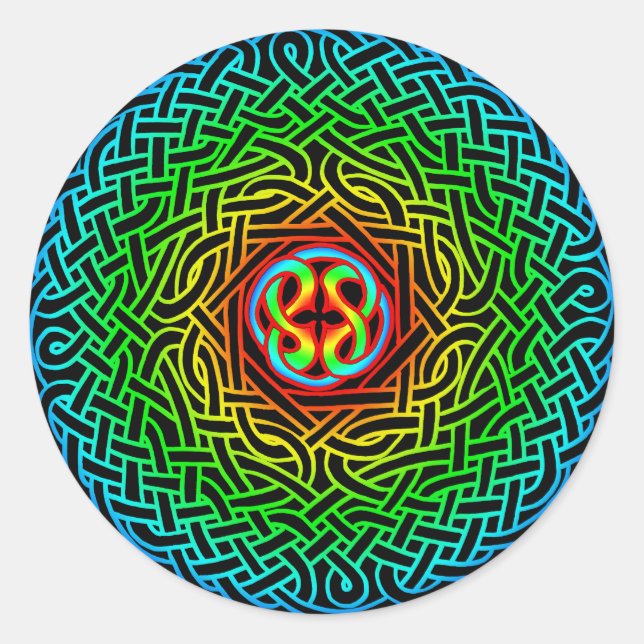 Celtic Artemus Knot Classic Round Sticker (Front)