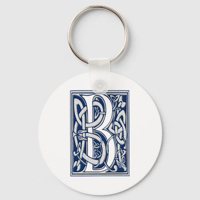 Celtic B Monogram Keychain (Front)