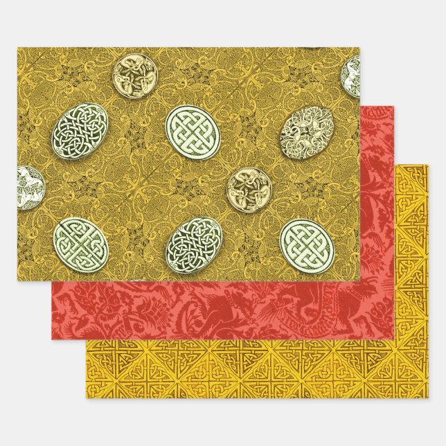 Celtic Banquet Sampler Wrapping Paper Sheets (Set)