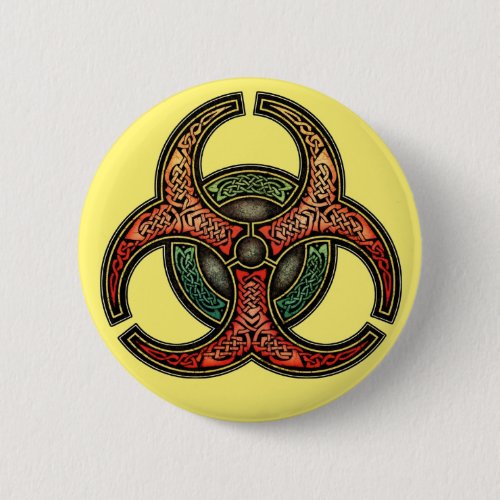 Celtic Biohazard Round Button