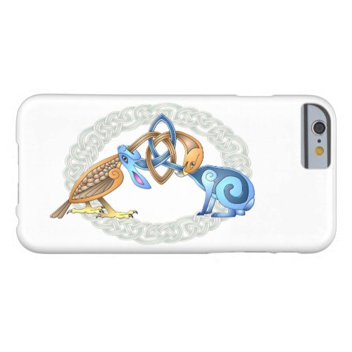 Celtic Bird and Rabbit with Frame Barely There iPhone 6 Case