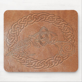 Celtic Bird and Rabbit with Frame Mouse Pad