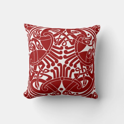 Celtic Bird Circle Choose Any Custom Color Pillow