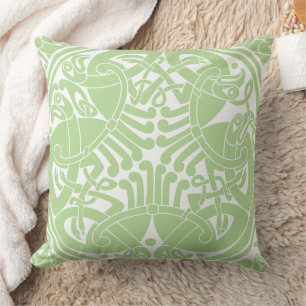 Celtic Bird Circle Choose Any Custom Color Throw Pillow