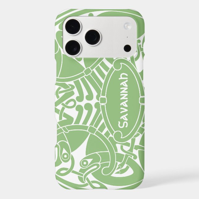 Celtic Bird Circle Pattern Personalized iPhone Case-Mate iPhone Case (Back)