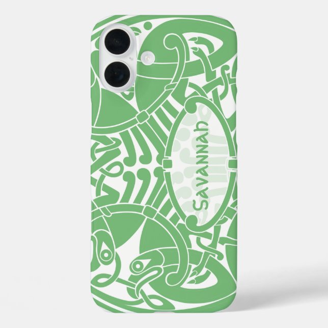 Celtic Bird Circle Pattern Personalized iPhone Case-Mate iPhone Case (Back)