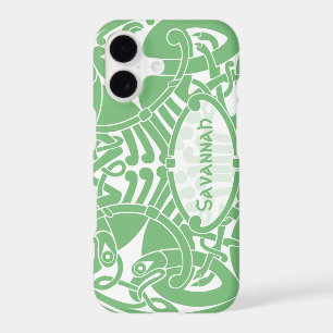 Celtic Bird Circle Pattern Personalized iPhone 17 Case