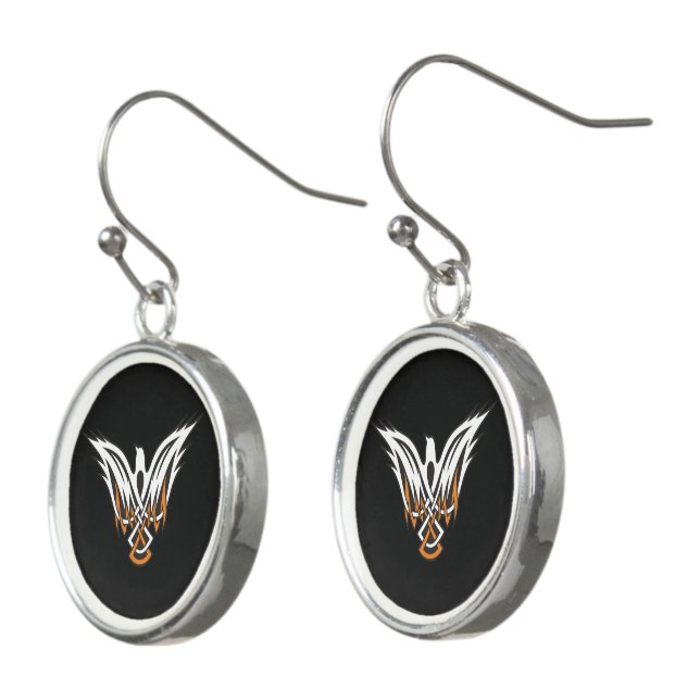 Celtic Bird Earrings (Angled)