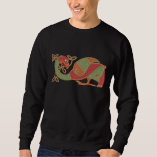 Celtic Bird Embroidered Sweatshirt