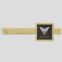 Celtic Bird Gold Finish Tie Bar