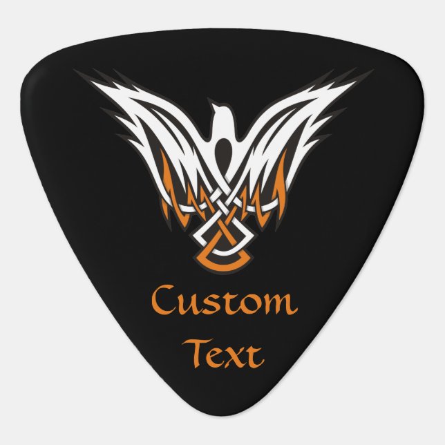 Celtic Bird Guitar Pick (Front)
